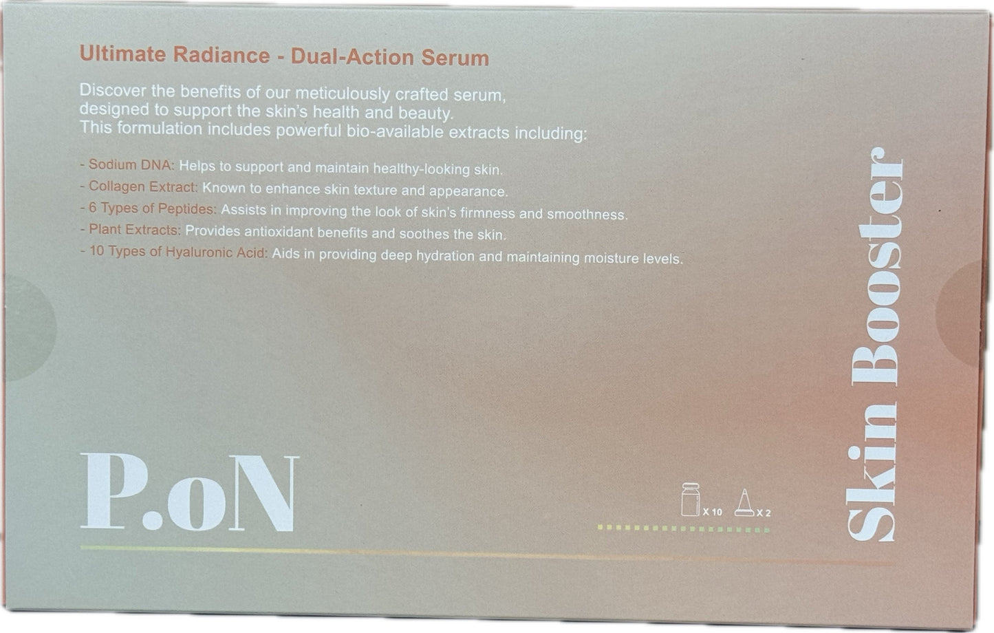 P.oN Skin Booster — Dual Action Skin Serum Kit