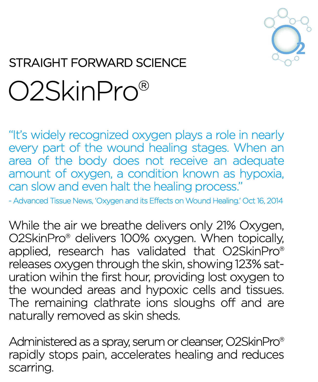 O2SkinPro Healing Skin Tonic Spray (2oz)