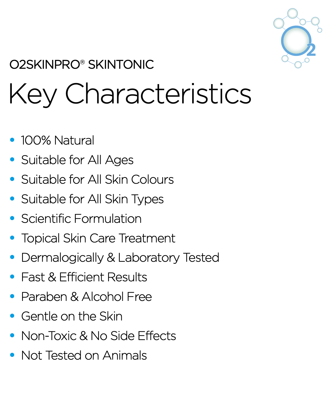 O2SkinPro Healing Skin Tonic Spray (2oz)