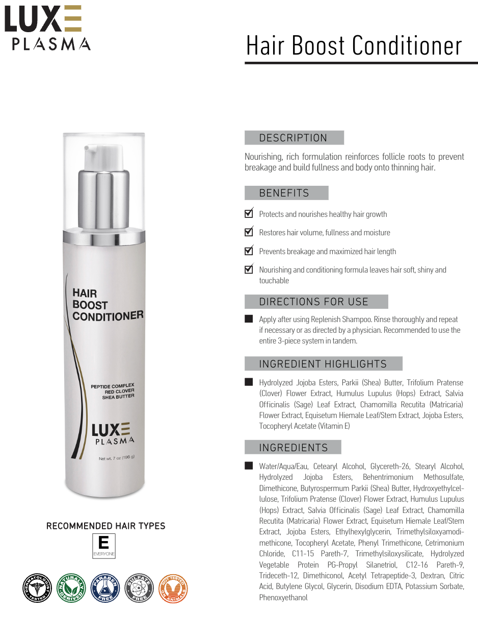 LUXE Plasma Hair Boost Conditioner