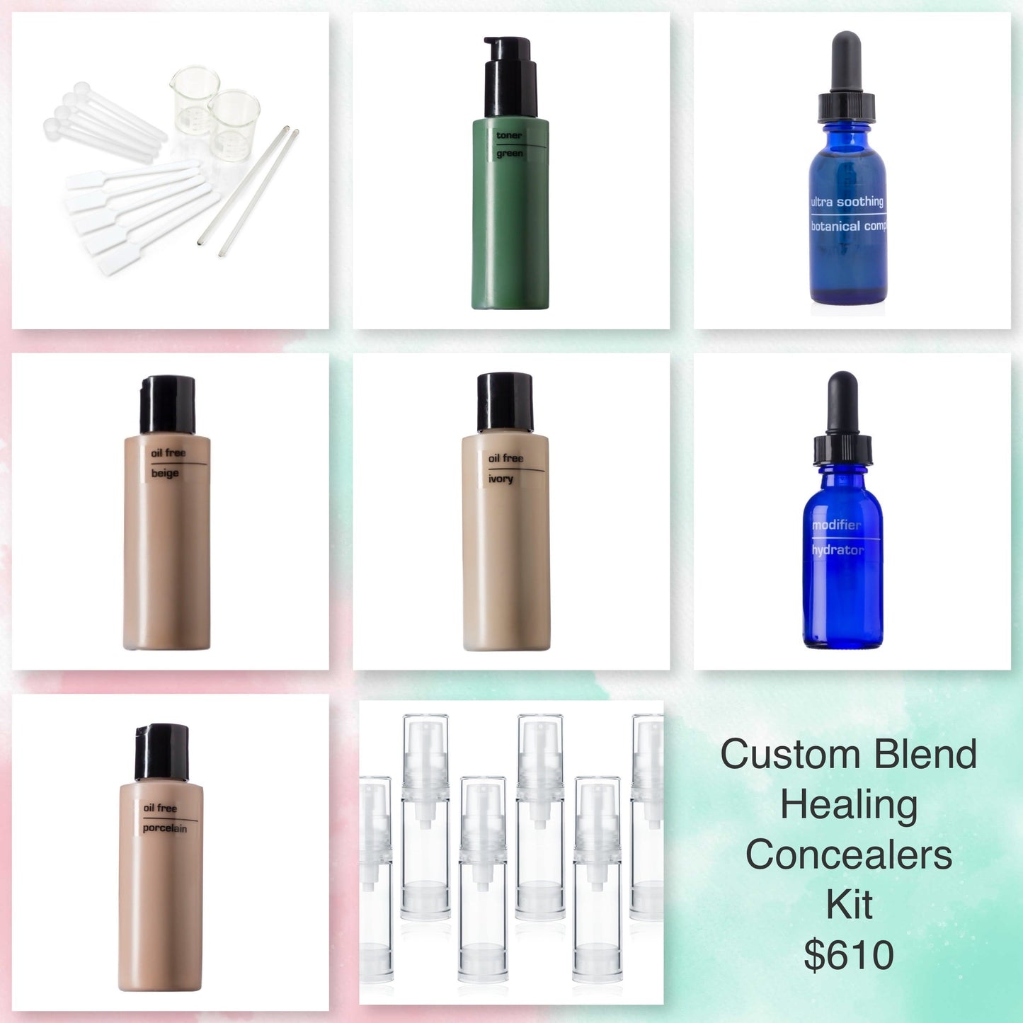 Custom Blend Healing Concealers Kit